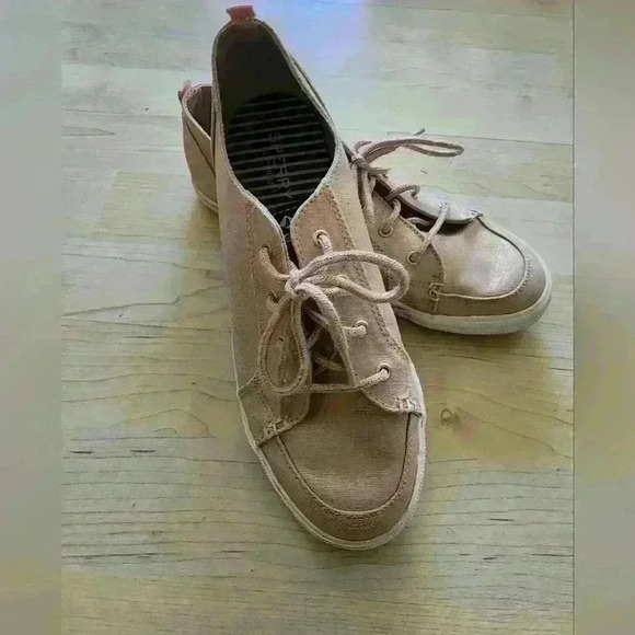 Sperry top slider lounge ltt pink metallic shoes size 6 - Picture 1 of 8